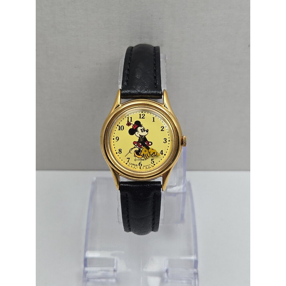 Lorus by Seiko Disney Minnie Mouse Vintage Womens Quartz Watch New Battery Gold